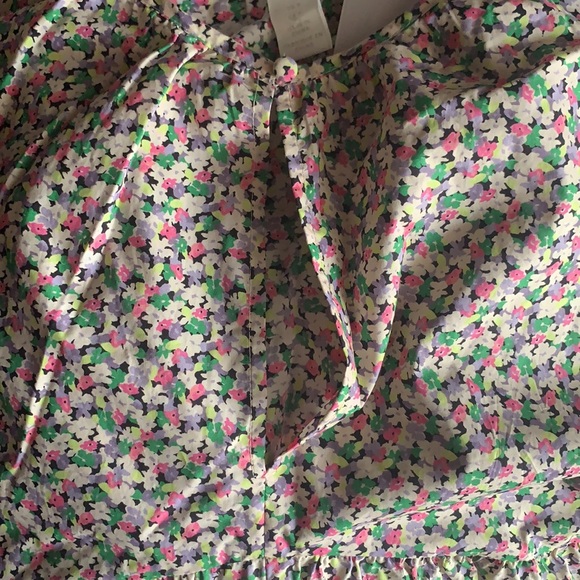 H&M Floral oversized A line Mini Full sleeve Dress - Picture 16 of 16